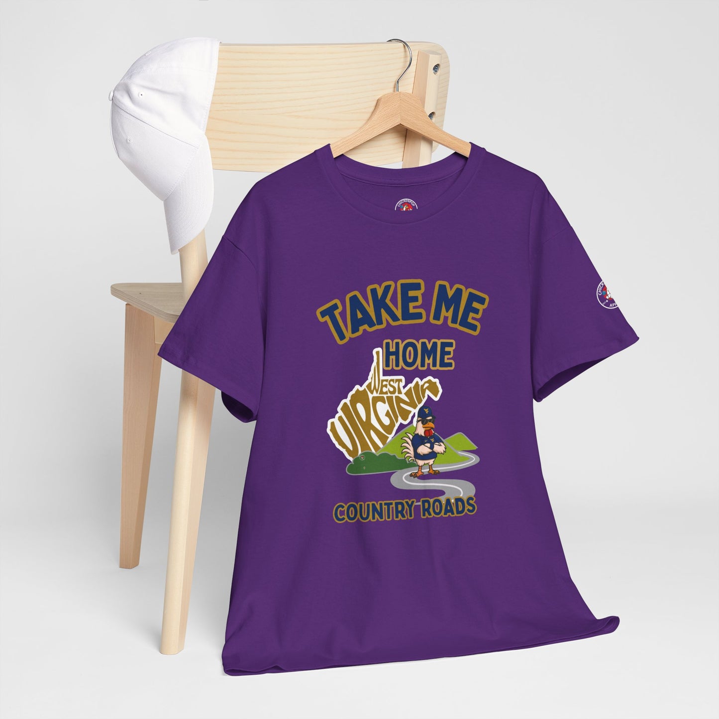 Take Me Home Country Roads WV Coop Daddy Tee – Funny West Virginia Rooster Shirt