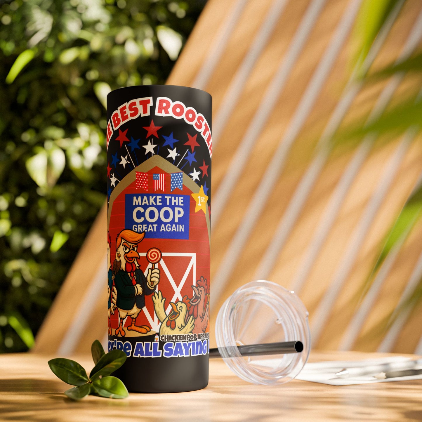 The Best Rooster Cock-a-Doodle Don 20 oz. Tumbler with straw Gifts, Summer Vibes, Party Essentials