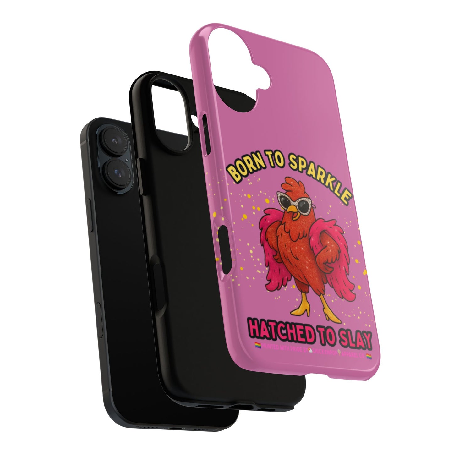 Phone Case - Born to Sparkle Hatched to Slay Logo Design