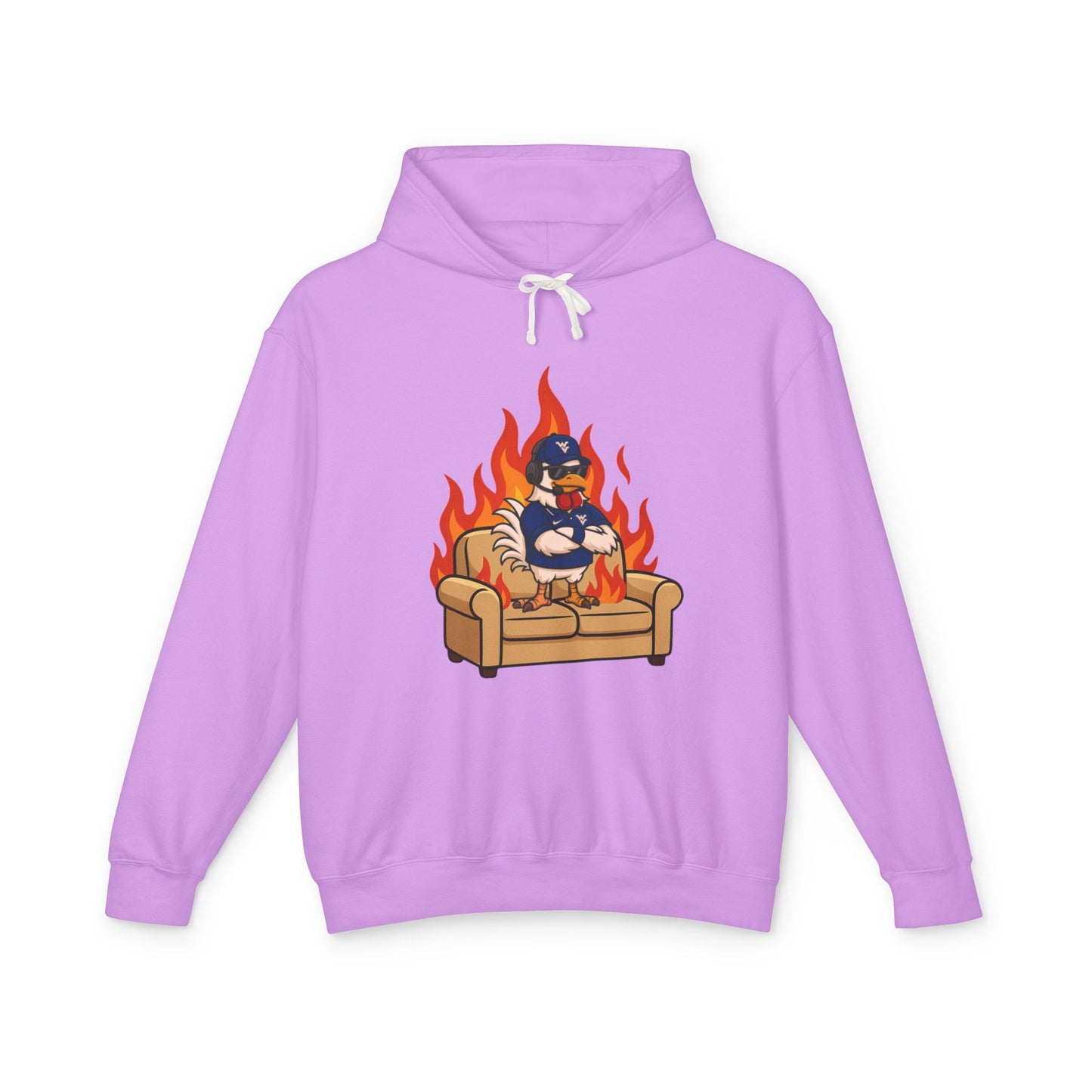 Big Rich Energy Burning Couch Hoodie – Chaos Quote 🔥FREE SHIPPING🔥