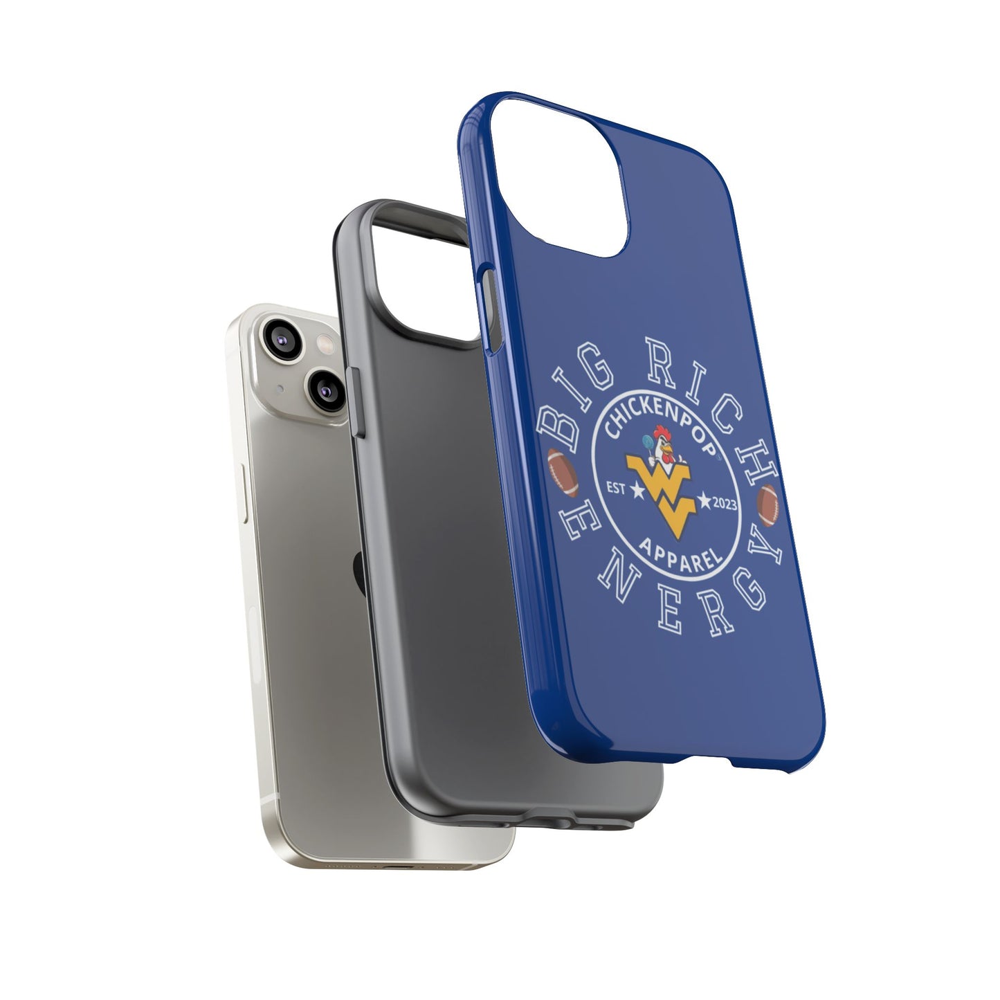 Don’t Be A Devries Funny Chicken Phone Case – Durable Dual-Layer Protection for iPhone, Samsung, Pixel – Matte or Glossy Finish Blue
