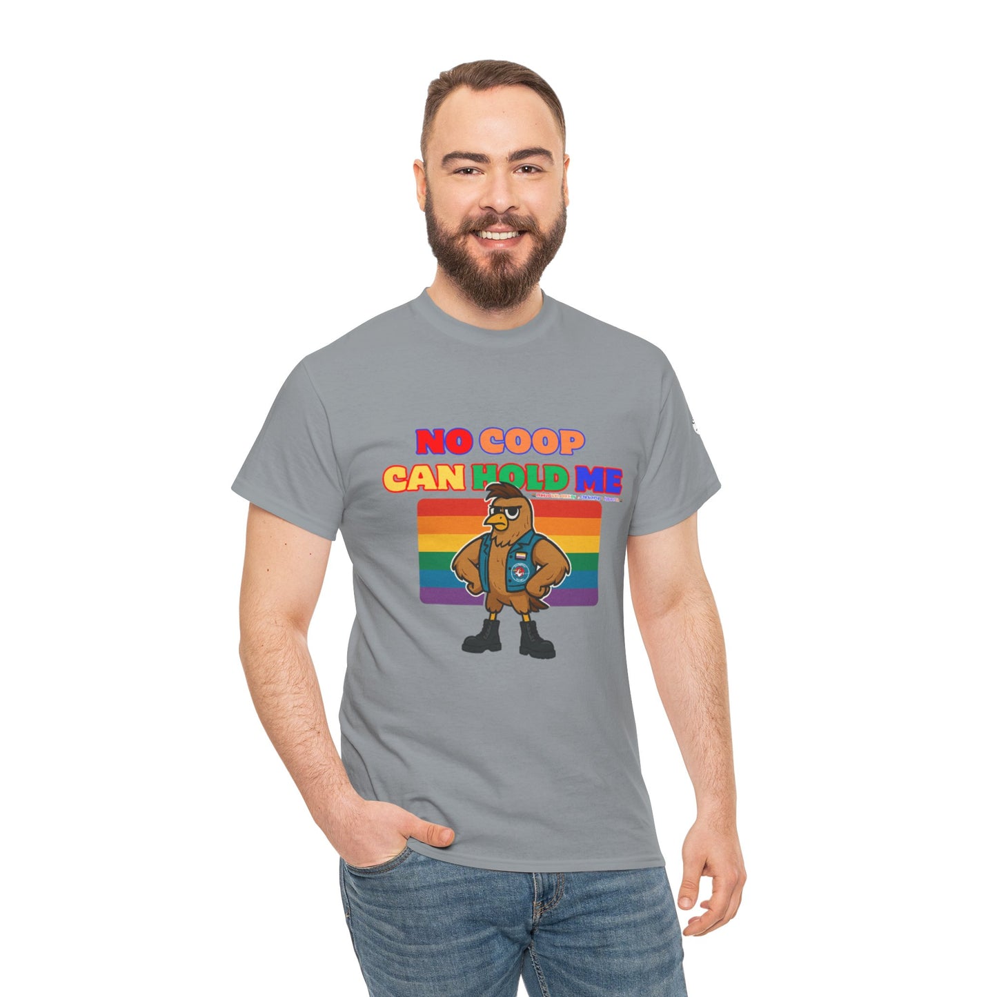 No Coop Can Hold Me – Theym Hen Unisex Pride Tee