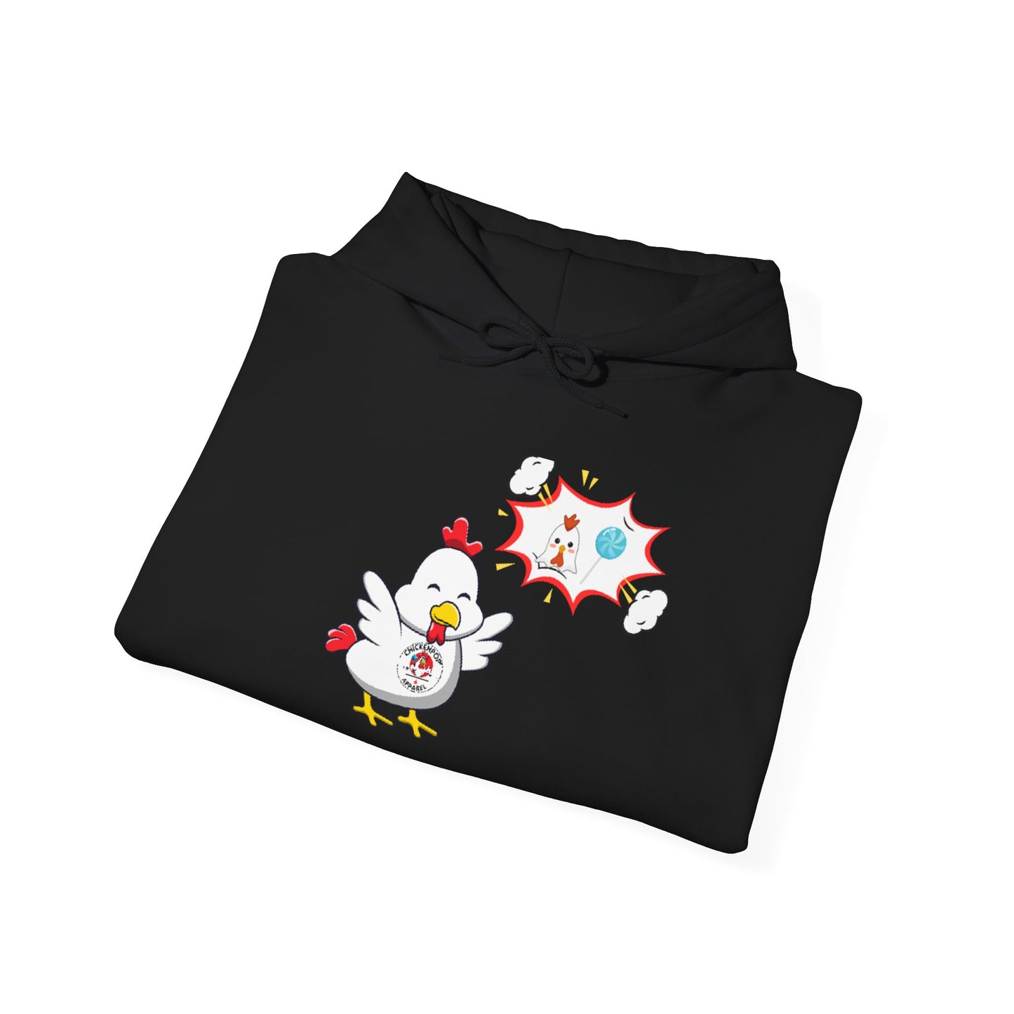 Dirty Mind Emoji Hoodie UNISEX - ChickenPop Arm Logo Edition