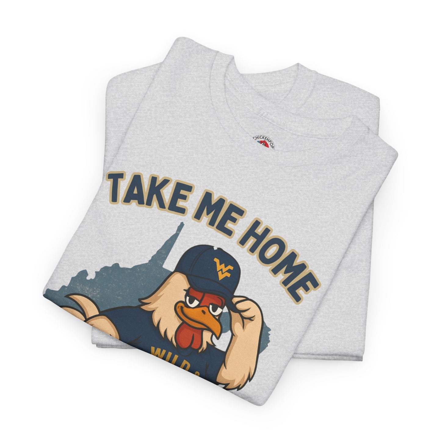 Take Me Home Country Roads WV Coop Daddy Tee – Funny West Virginia Rooster Shirt