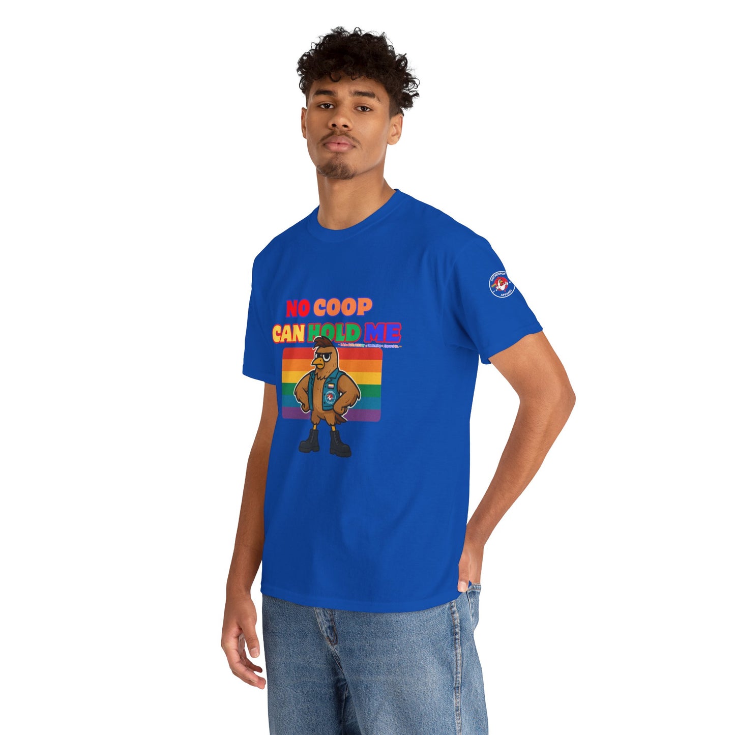 No Coop Can Hold Me – Theym Hen Unisex Pride Tee