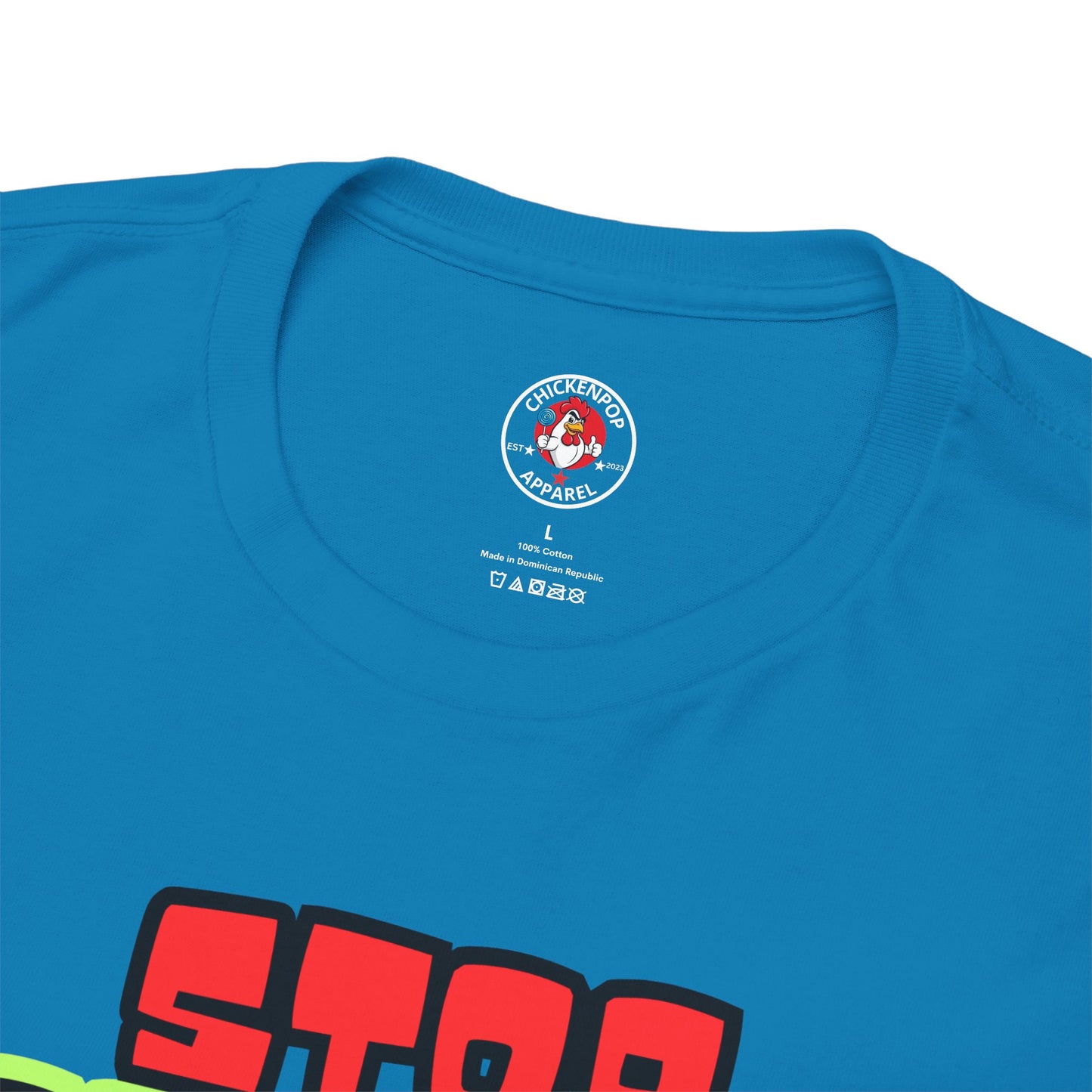 Stop COOP TIME! Funny Chicken T-Shirt – MC Coop Daddy 90s Hip Hop Parody Tee | Unisex Heavy Cotton | ChickenPop Apparel