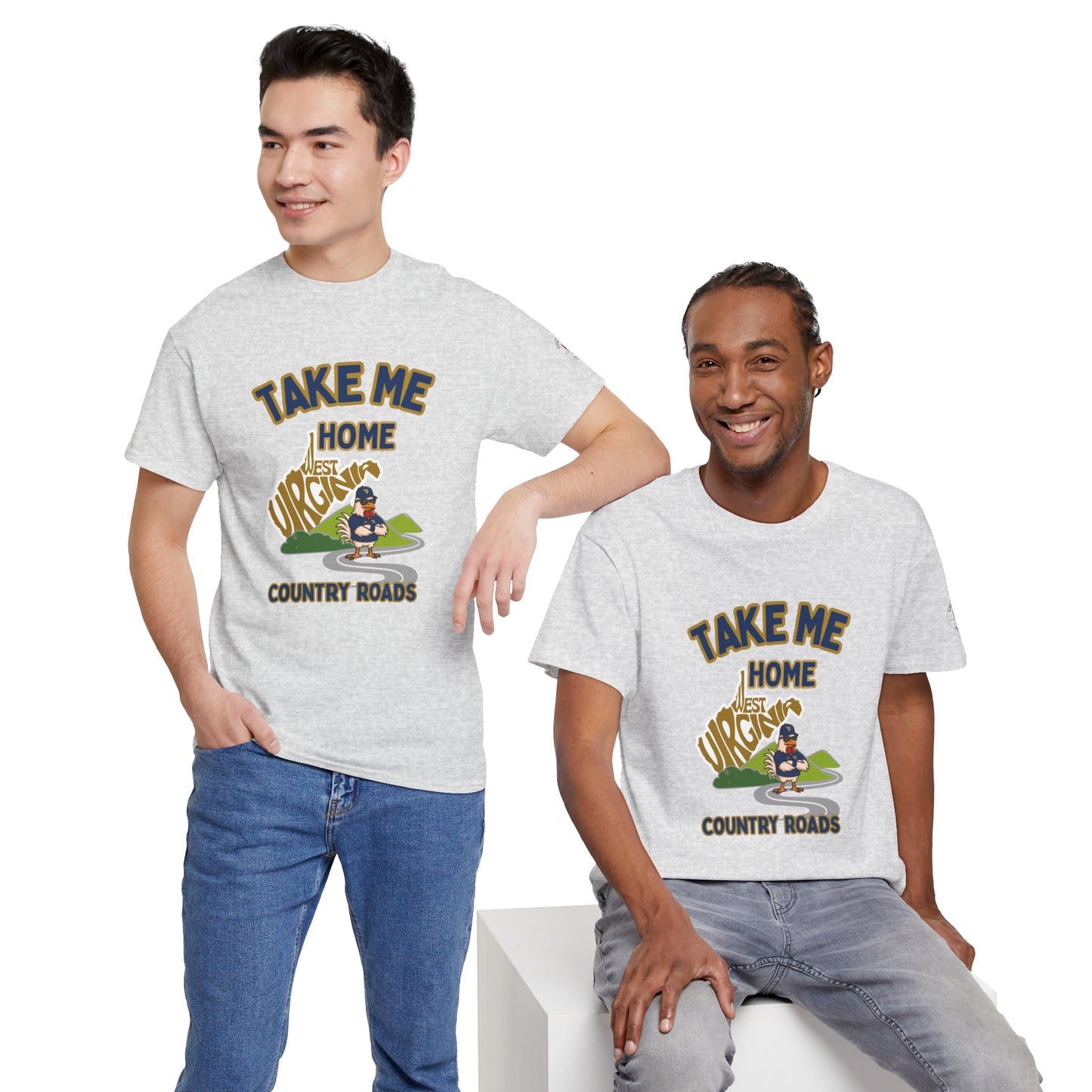 Take Me Home Country Roads WV Coop Daddy Tee – Funny West Virginia Rooster Shirt