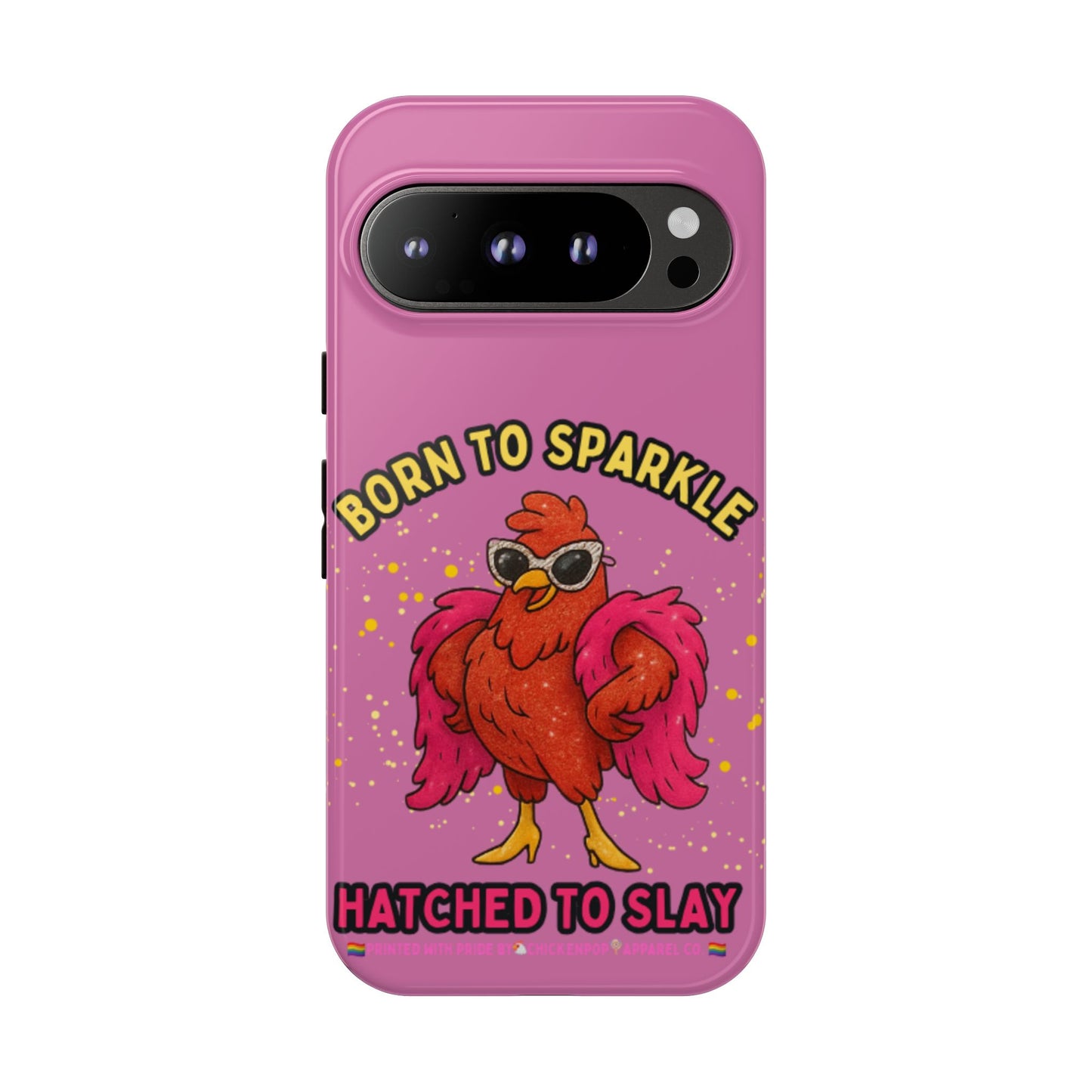 Phone Case - Born to Sparkle Hatched to Slay Logo Design