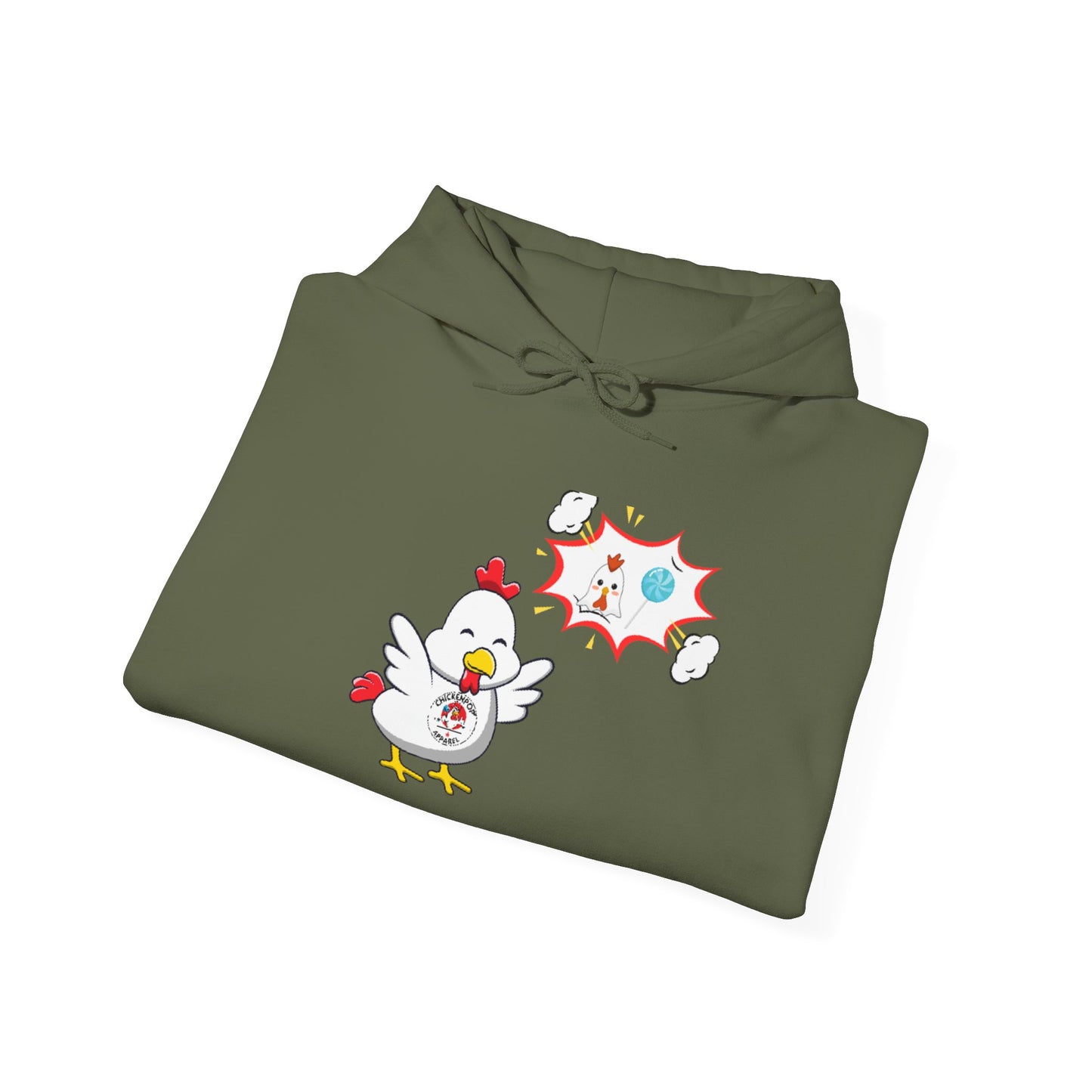 Dirty Mind Emoji Hoodie UNISEX - ChickenPop Arm Logo Edition