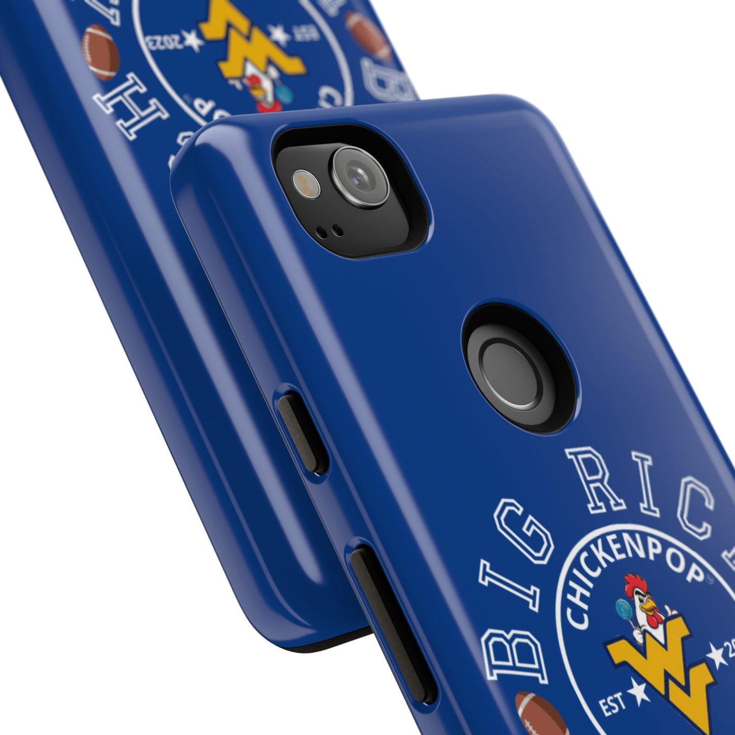 Don’t Be A Devries Funny Chicken Phone Case – Durable Dual-Layer Protection for iPhone, Samsung, Pixel – Matte or Glossy Finish Blue