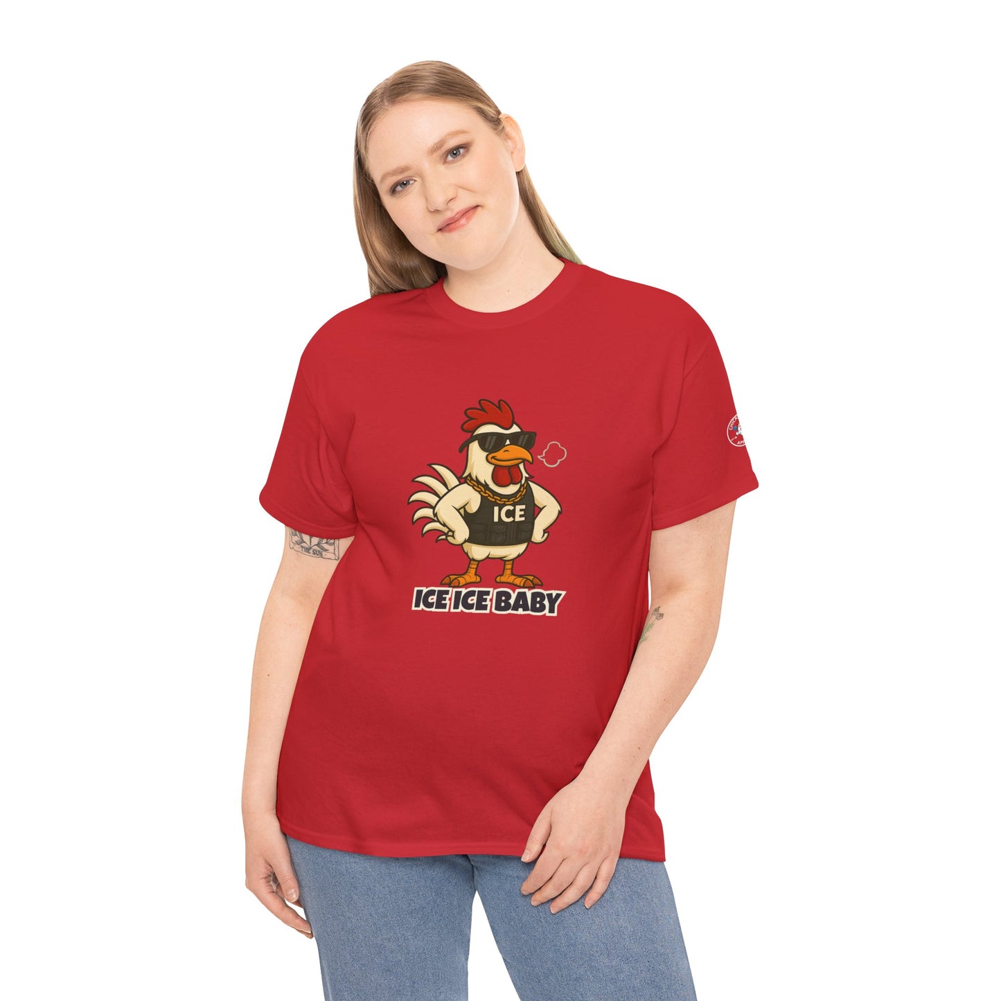 Ice Ice Baby Part 2 Funny Chicken T-Shirt – Cool Rooster Graphic Tee | Unisex Retro Hip-Hop Style