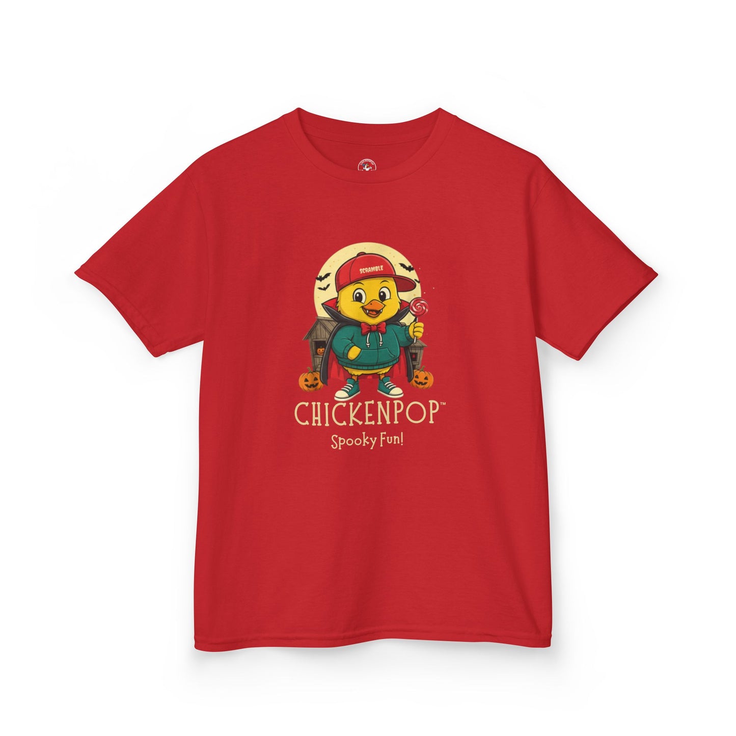 Kids Tee - Scramble the Vampire Lil' Cluckers Halloween Shirt