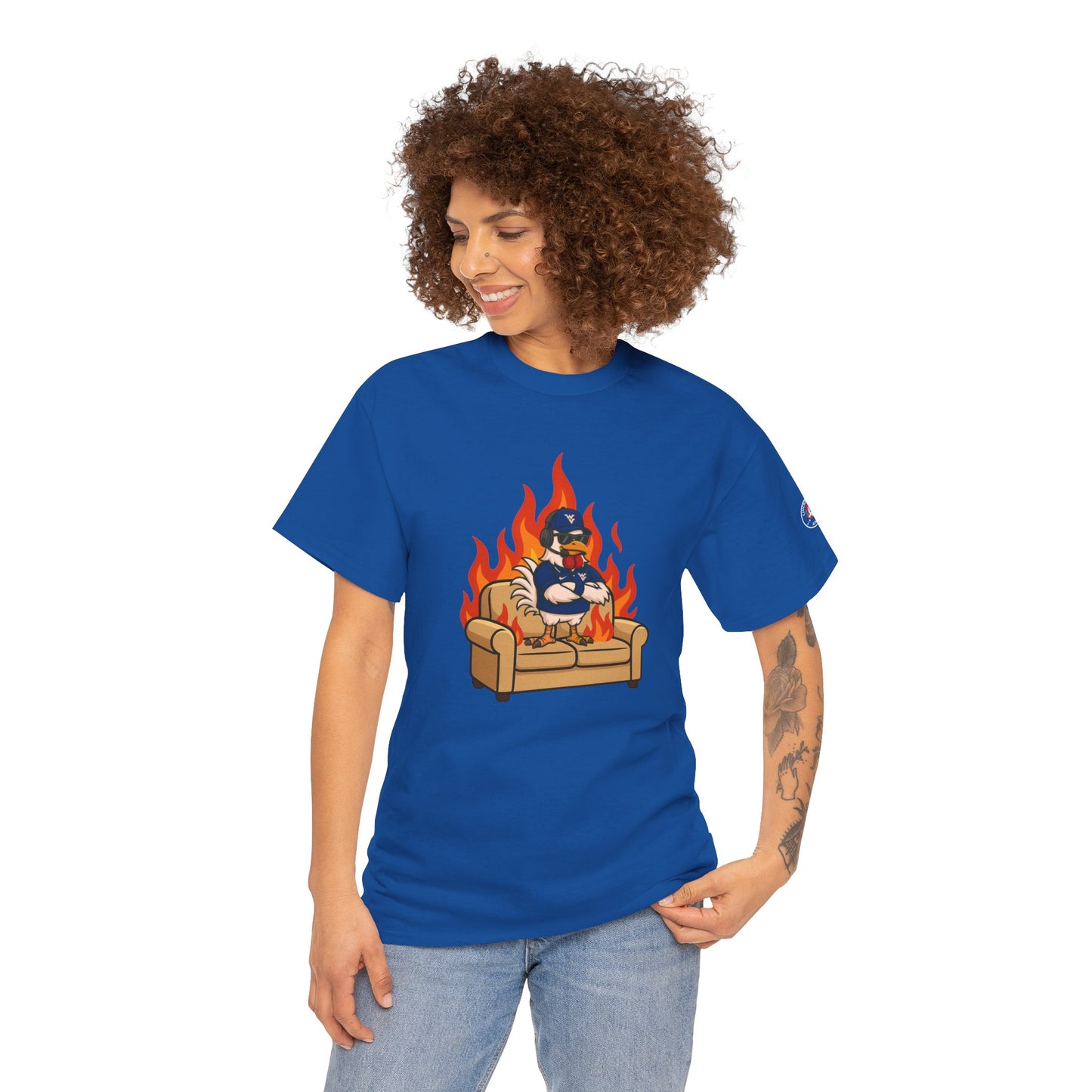 Big Rich Energy WV BURNIN' DOWN THE COUCH Graphic Tee 🔥Free Shipping🔥