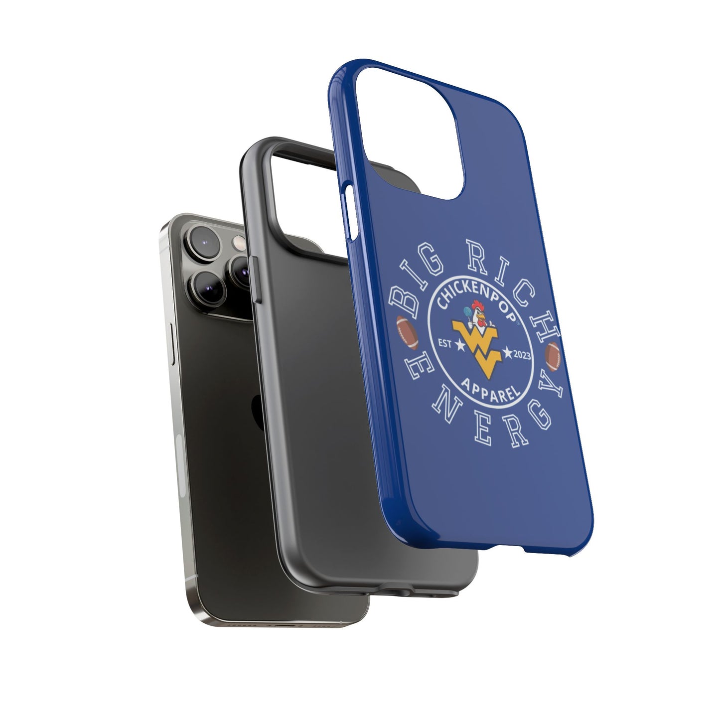 Don’t Be A Devries Funny Chicken Phone Case – Durable Dual-Layer Protection for iPhone, Samsung, Pixel – Matte or Glossy Finish Blue