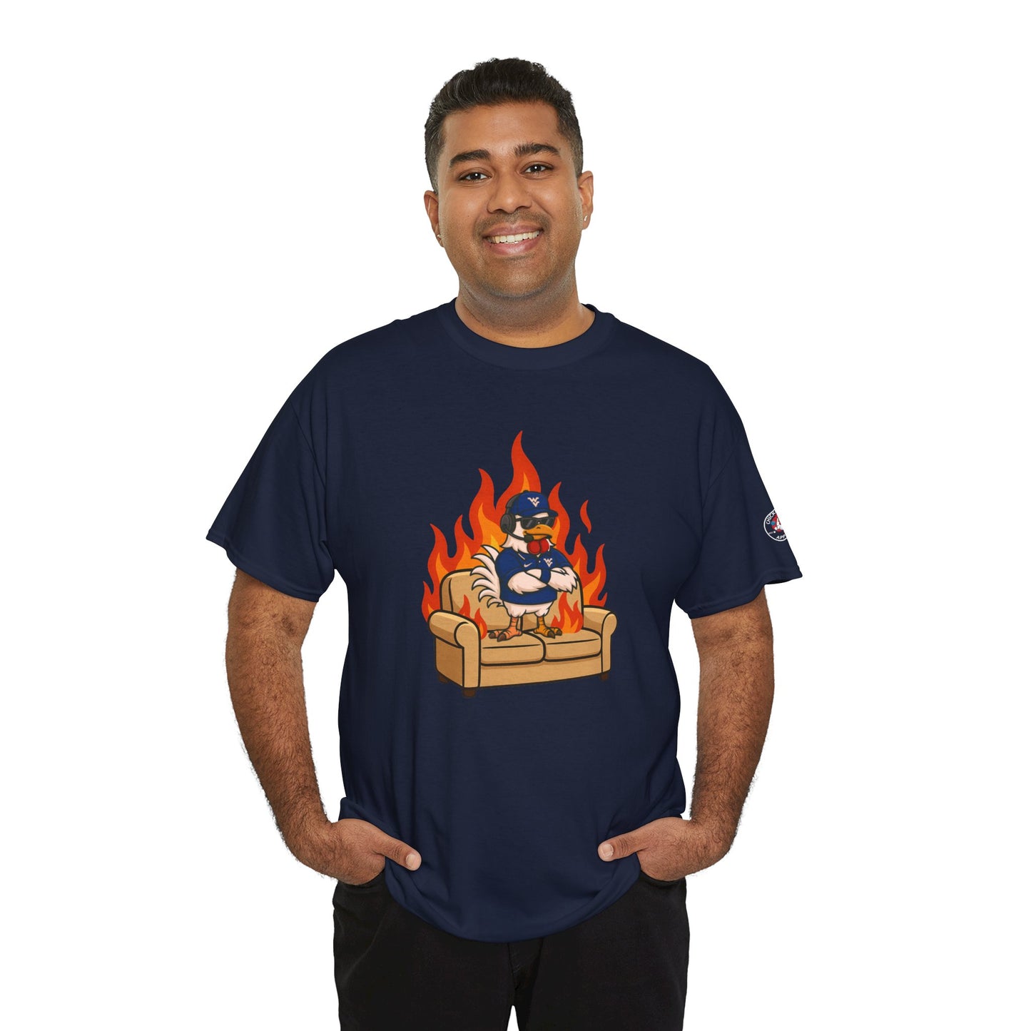 Big Rich Energy WV BURNIN' DOWN THE COUCH Graphic Tee 🔥Free Shipping🔥