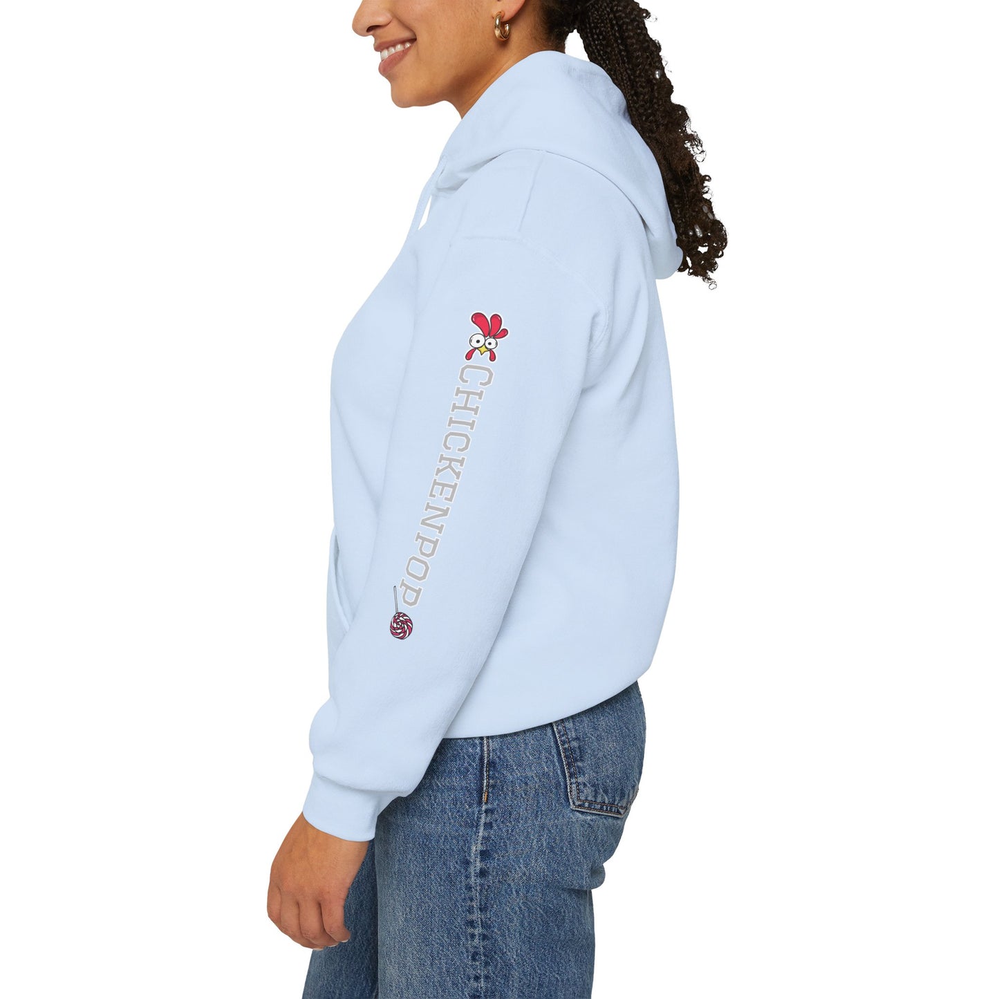 Pride Month Hoodie – ChickenPop Apparel | Rainbow Logo with Coop Daddy – Unisex LGBTQ+ Sweatshirt