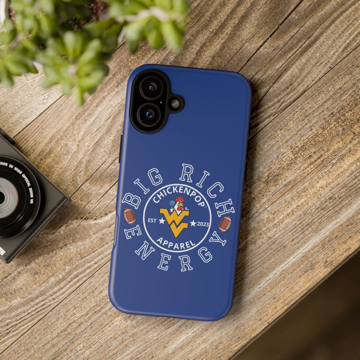 Don’t Be A Devries Funny Chicken Phone Case – Durable Dual-Layer Protection for iPhone, Samsung, Pixel – Matte or Glossy Finish Blue