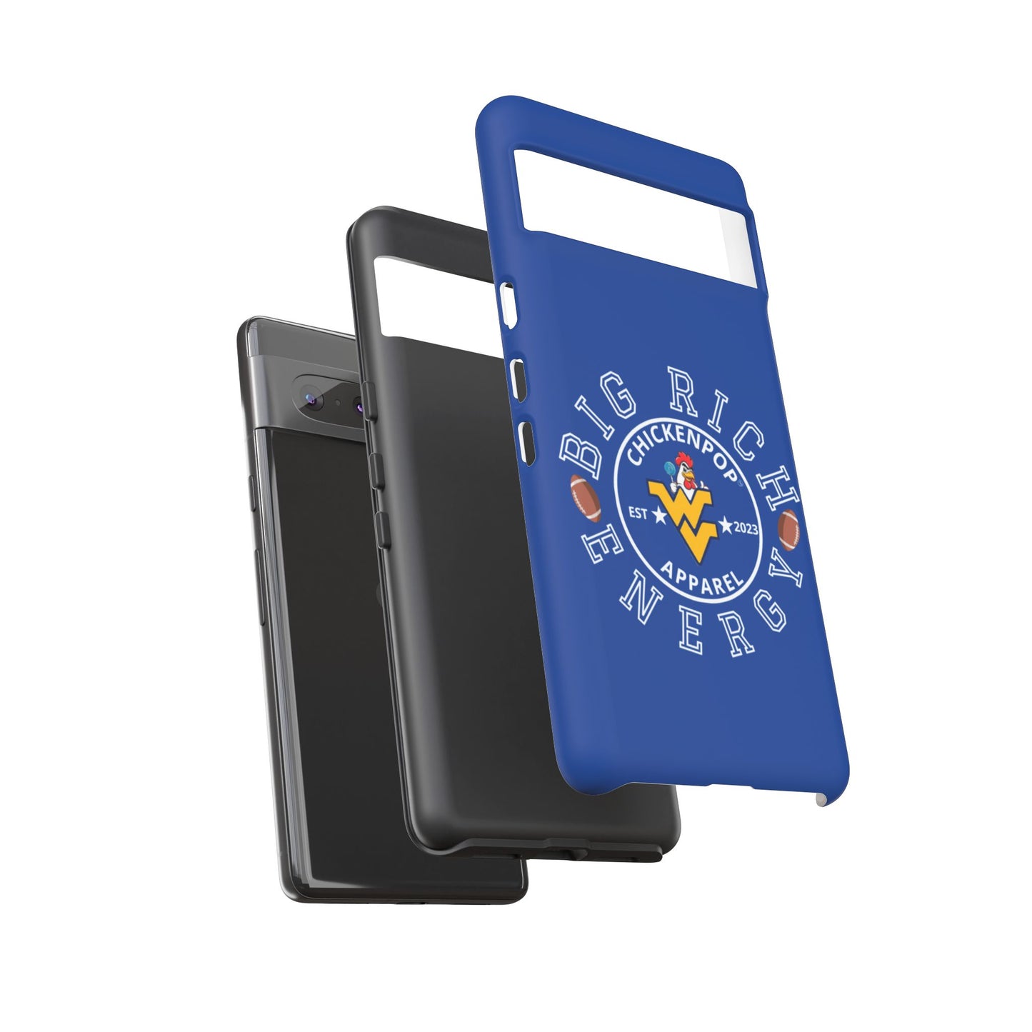 Don’t Be A Devries Funny Chicken Phone Case – Durable Dual-Layer Protection for iPhone, Samsung, Pixel – Matte or Glossy Finish Blue