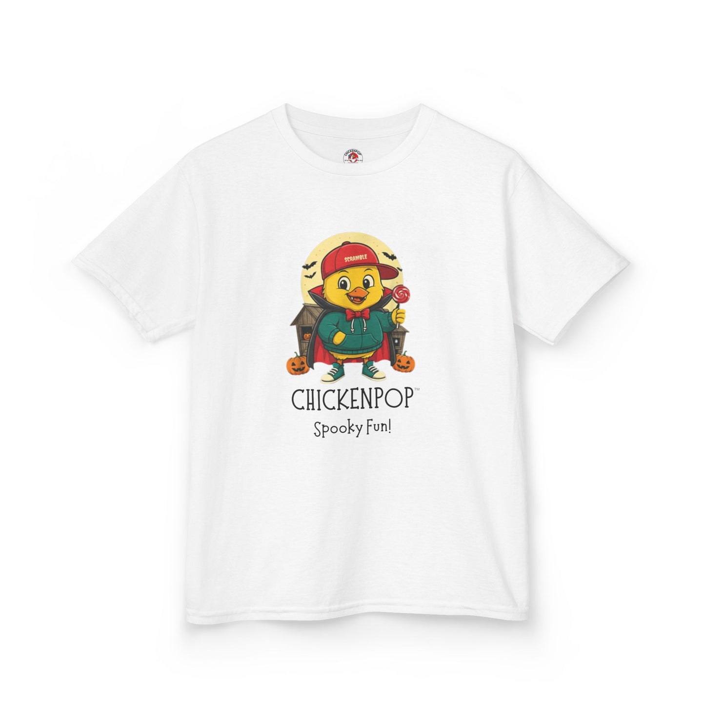 Kids Tee - Scramble the Vampire Lil' Cluckers Halloween Shirt