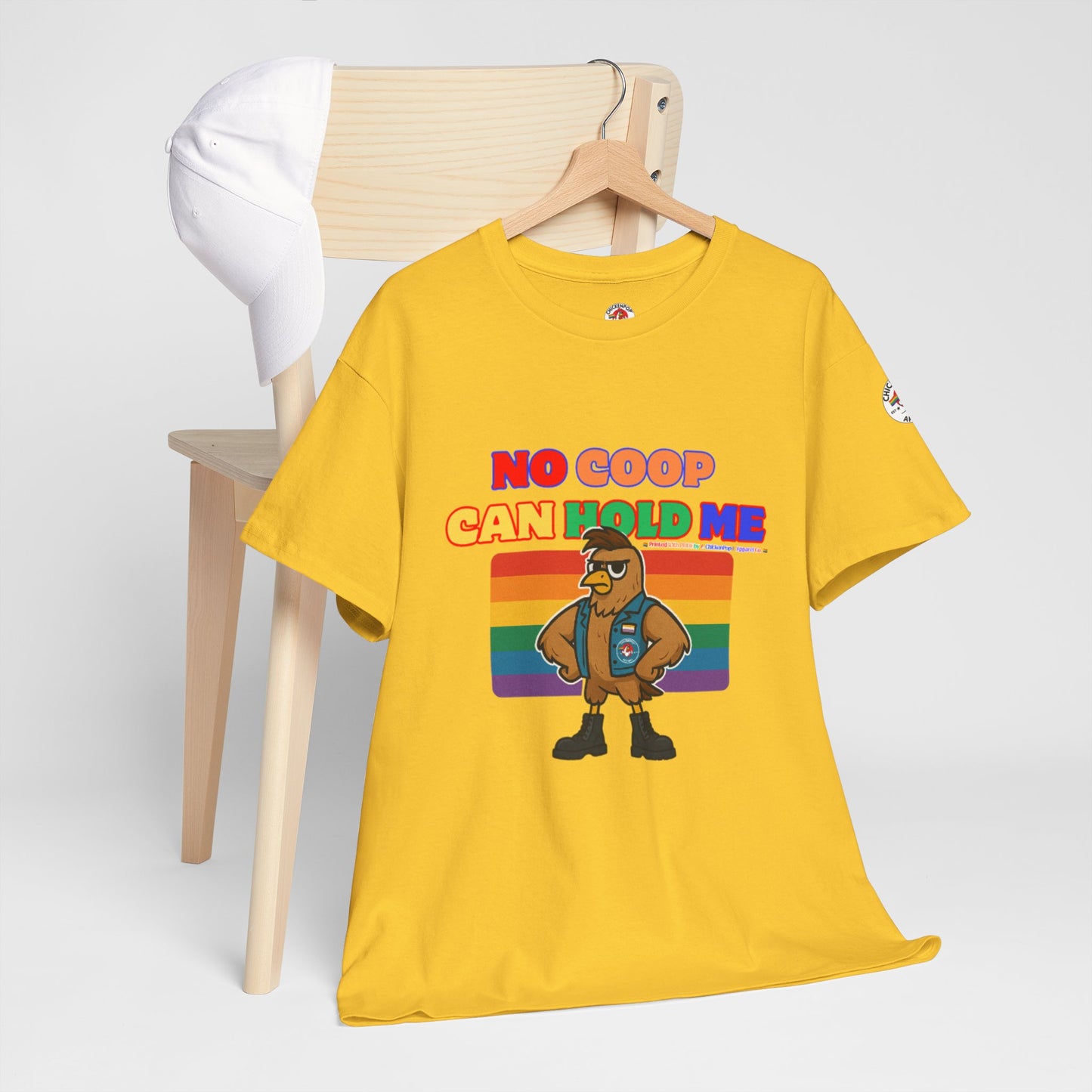 No Coop Can Hold Me – Theym Hen Unisex Pride Tee