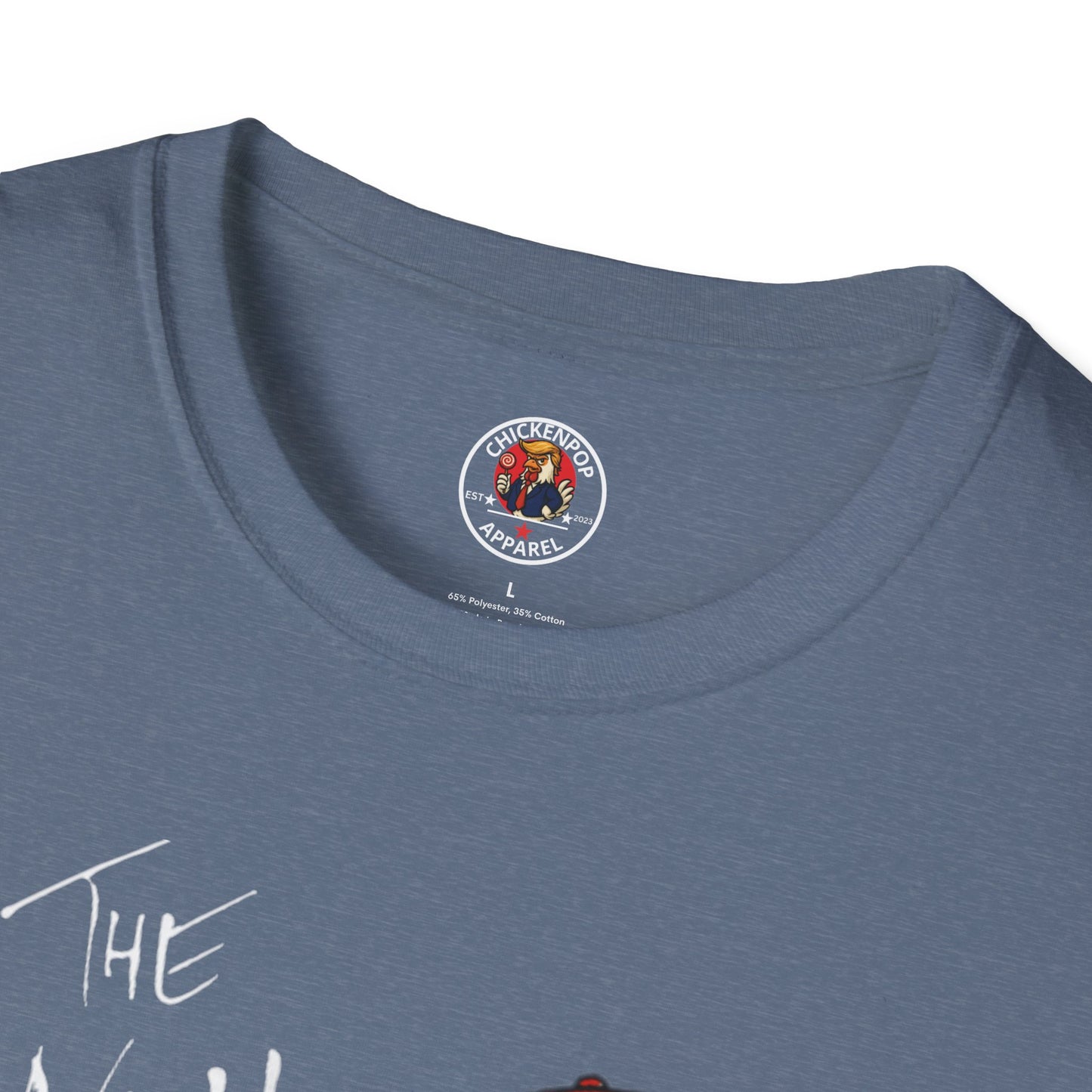Another Chick Thru The Wall | Funny Political Chicken Graphic Tee – Cock-a-Doodle-Don Collection