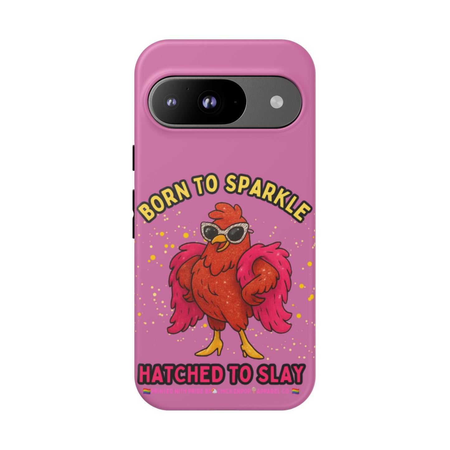 Phone Case - Born to Sparkle Hatched to Slay Logo Design