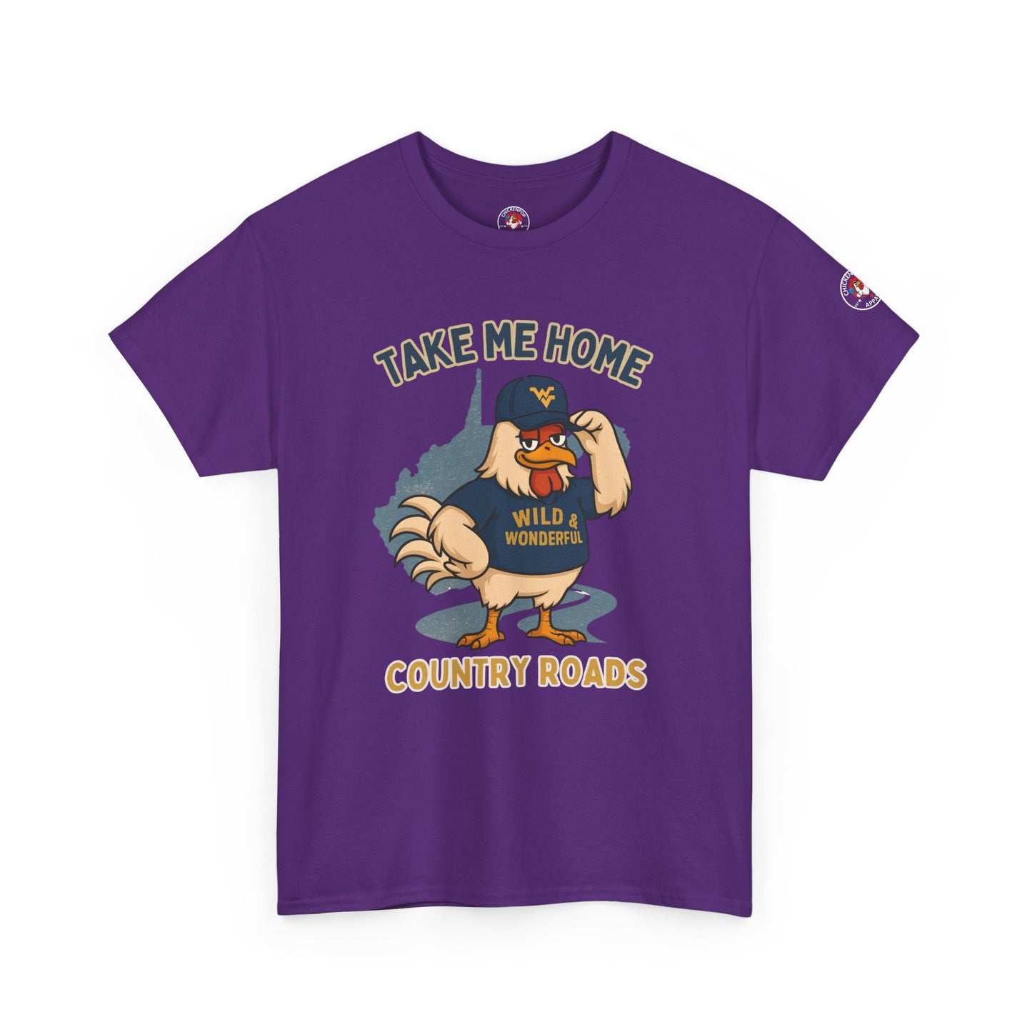 Take Me Home Country Roads WV Coop Daddy Tee – Funny West Virginia Rooster Shirt
