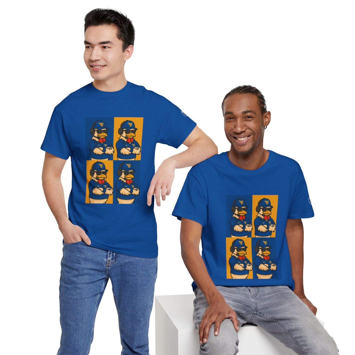 Warhol WVU Coop Daddy T-Shirt – Pop Art Coach Rooster Graphic Tee for Mountaineer Fans FREE SHIPPING