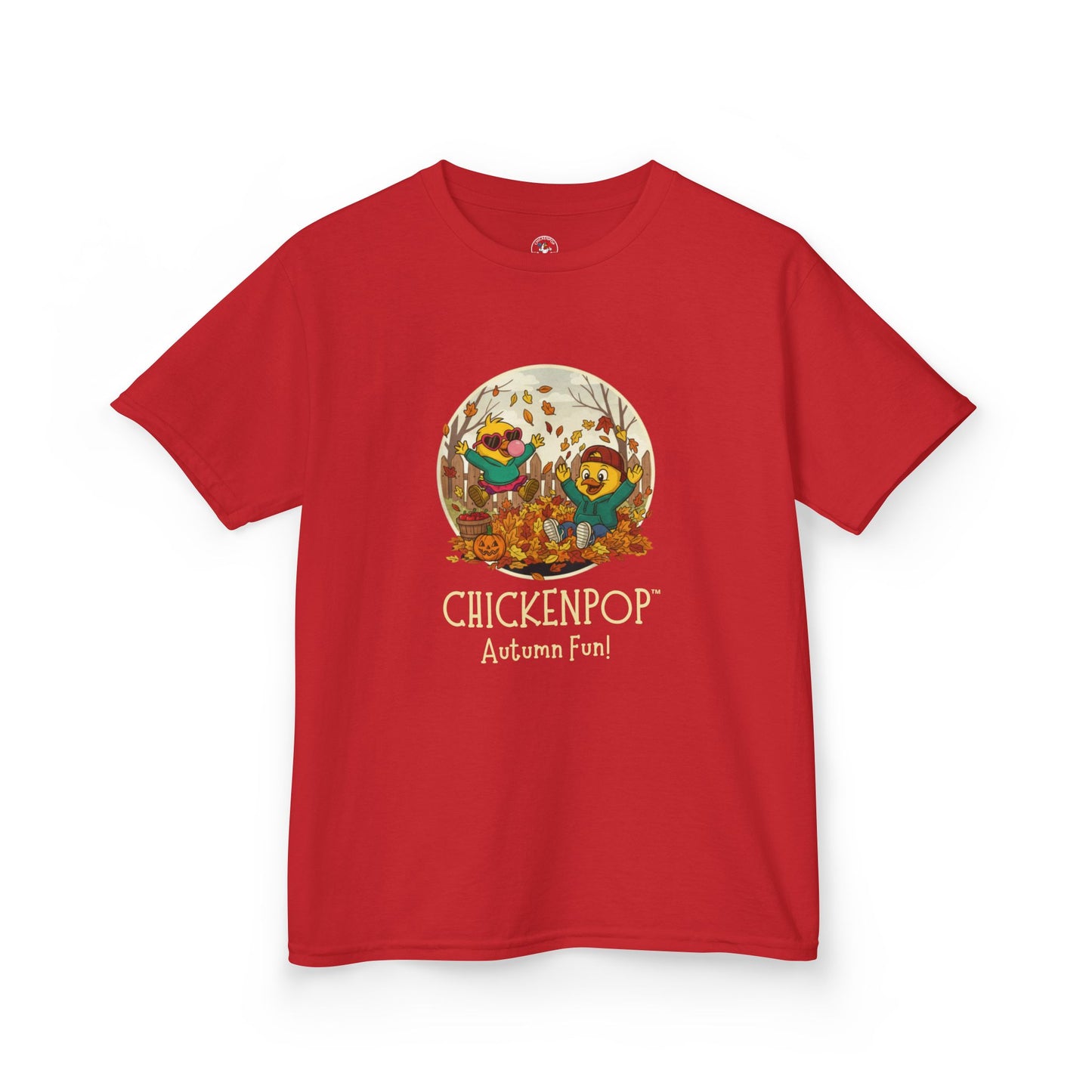 Kids Tee - Lil’ Cluckers 'Autumn Fun' ChickenPop Shirt