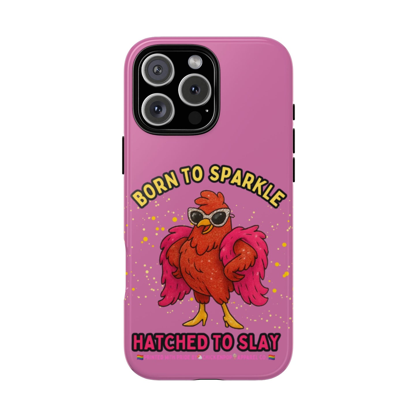 Phone Case - Born to Sparkle Hatched to Slay Logo Design