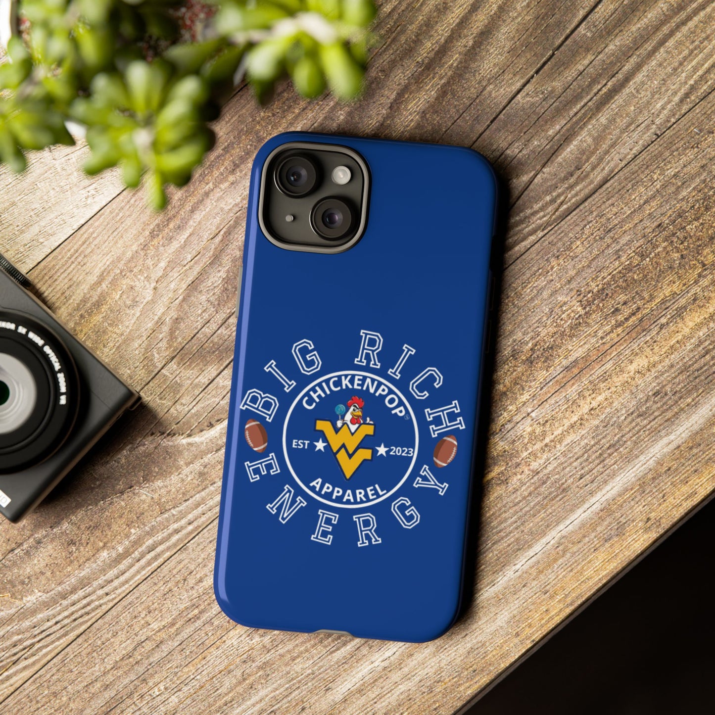 Don’t Be A Devries Funny Chicken Phone Case – Durable Dual-Layer Protection for iPhone, Samsung, Pixel – Matte or Glossy Finish Blue