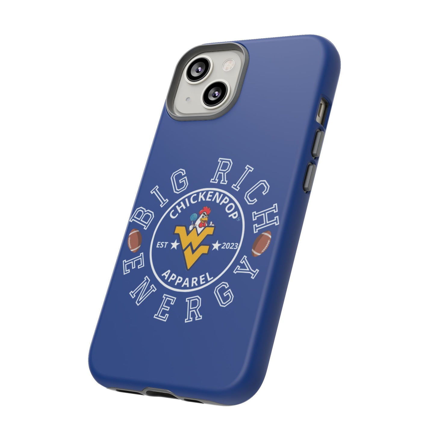 Don’t Be A Devries Funny Chicken Phone Case – Durable Dual-Layer Protection for iPhone, Samsung, Pixel – Matte or Glossy Finish Blue