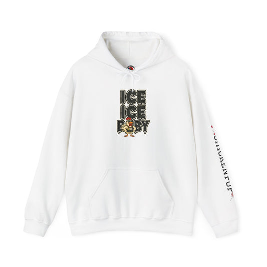 🧊 ICE ICE BABY Funny Chicken T-Shirt – Coop Daddy Parody Hoodie for Music & Poultry Fans