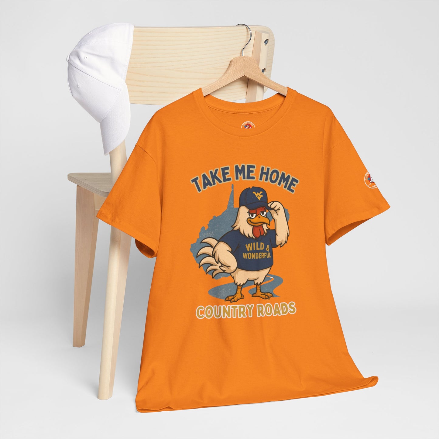 Take Me Home Country Roads WV Coop Daddy Tee – Funny West Virginia Rooster Shirt