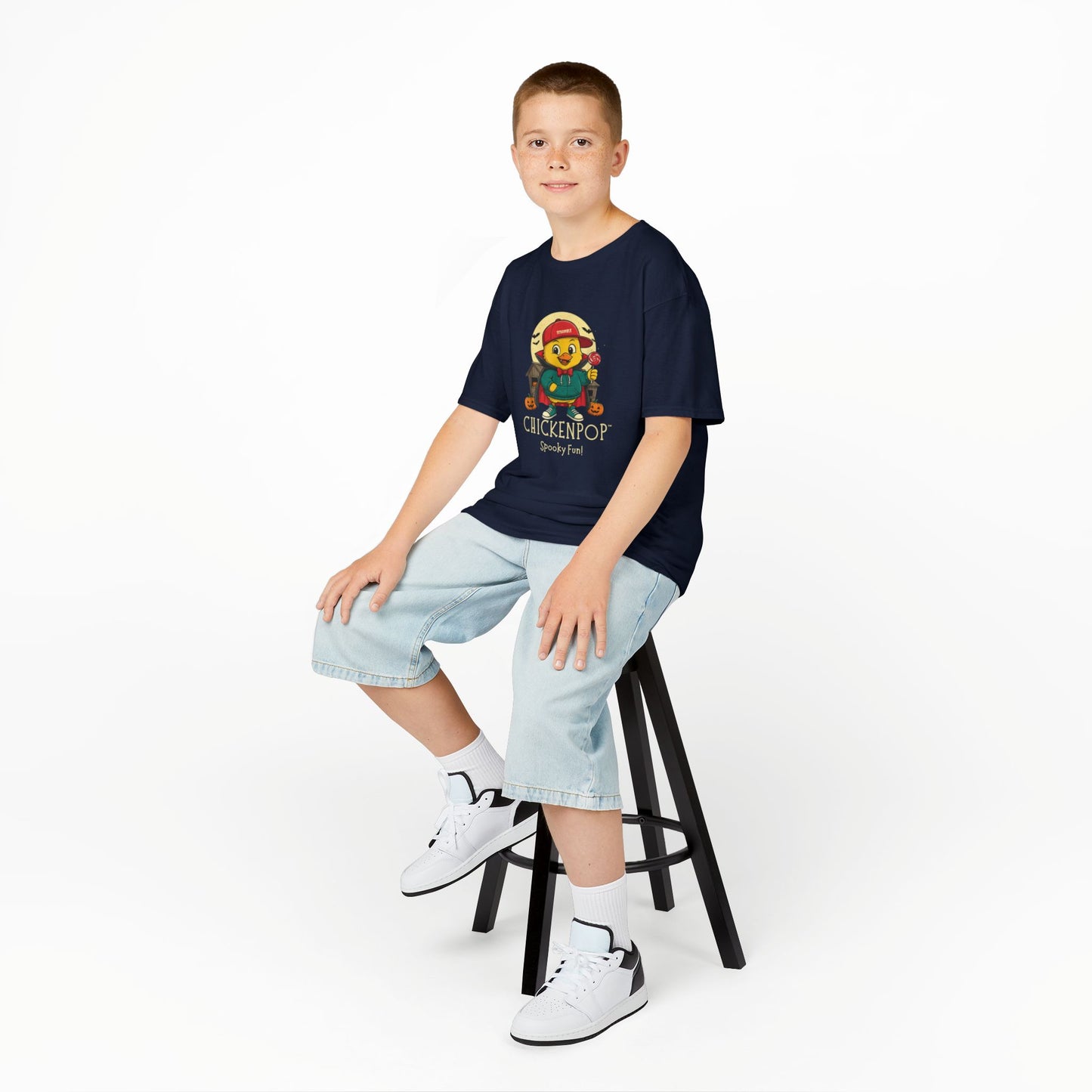 Kids Tee - Scramble the Vampire Lil' Cluckers Halloween Shirt