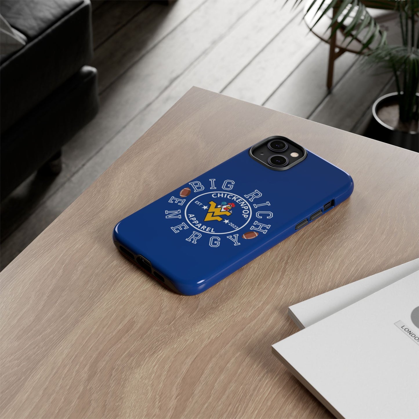 Don’t Be A Devries Funny Chicken Phone Case – Durable Dual-Layer Protection for iPhone, Samsung, Pixel – Matte or Glossy Finish Blue