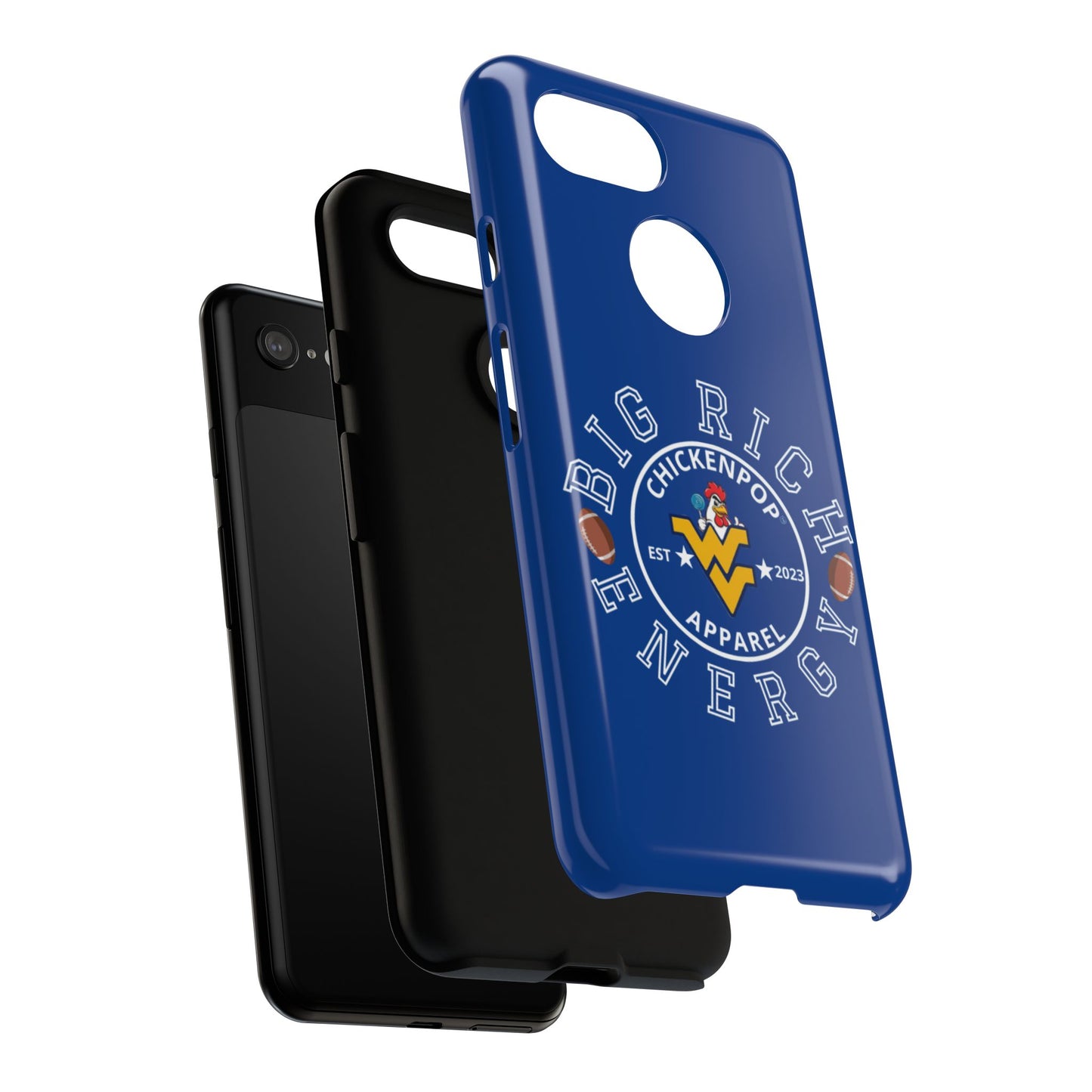 Don’t Be A Devries Funny Chicken Phone Case – Durable Dual-Layer Protection for iPhone, Samsung, Pixel – Matte or Glossy Finish Blue