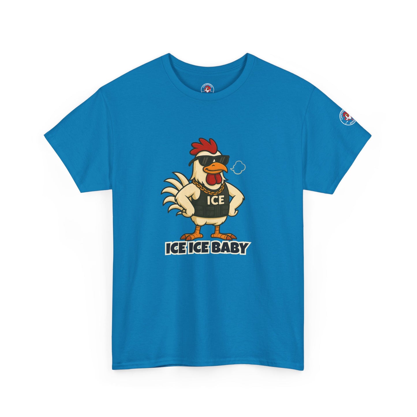 Ice Ice Baby Part 2 Funny Chicken T-Shirt – Cool Rooster Graphic Tee | Unisex Retro Hip-Hop Style