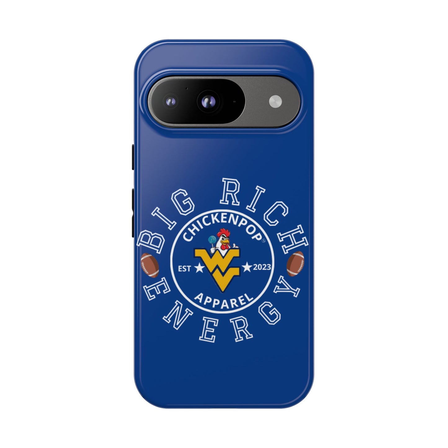 Don’t Be A Devries Funny Chicken Phone Case – Durable Dual-Layer Protection for iPhone, Samsung, Pixel – Matte or Glossy Finish Blue