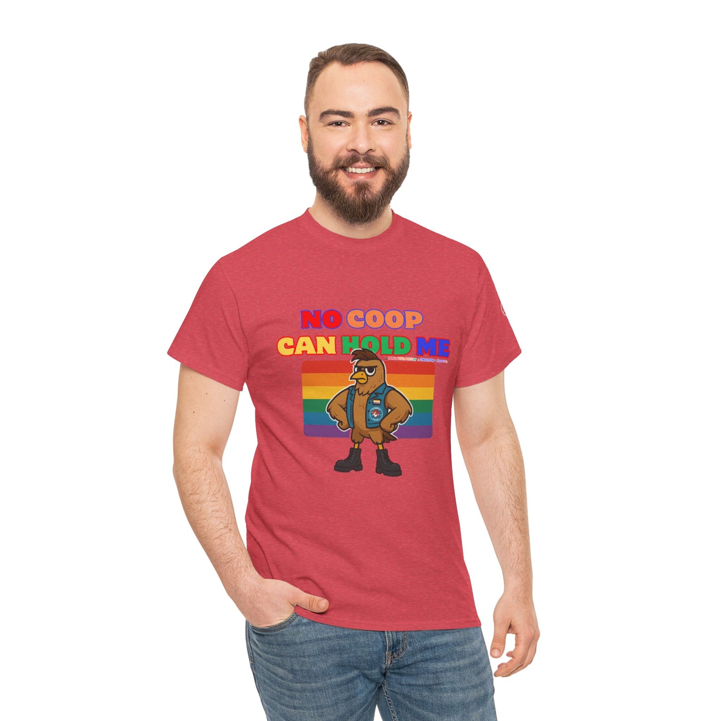 No Coop Can Hold Me – Theym Hen Unisex Pride Tee