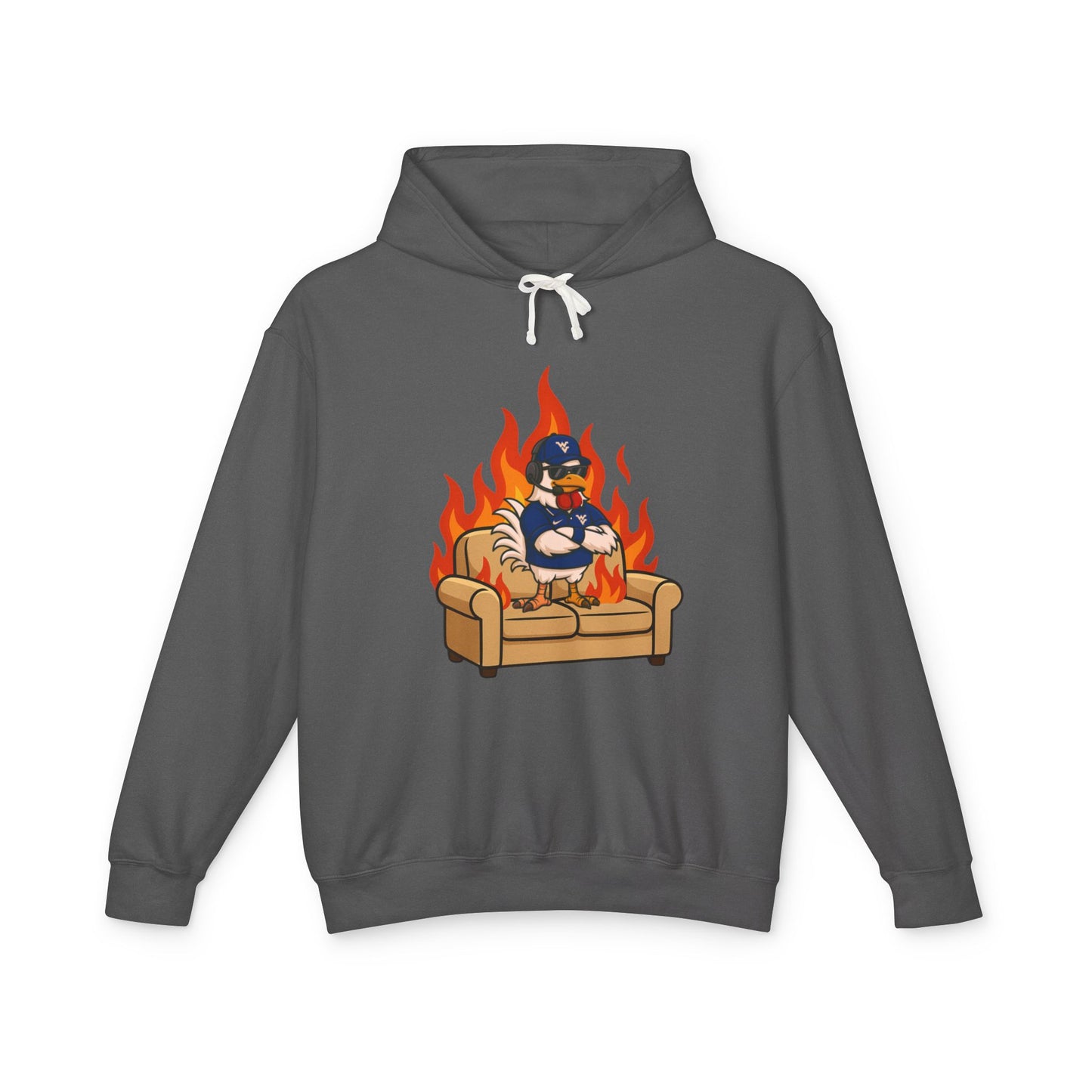Big Rich Energy Burning Couch Hoodie – Chaos Quote 🔥FREE SHIPPING🔥