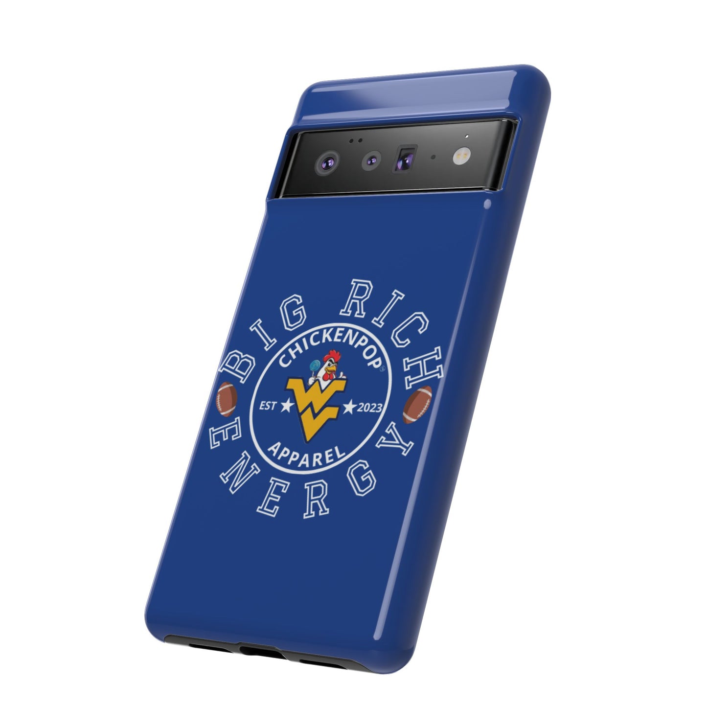 Don’t Be A Devries Funny Chicken Phone Case – Durable Dual-Layer Protection for iPhone, Samsung, Pixel – Matte or Glossy Finish Blue