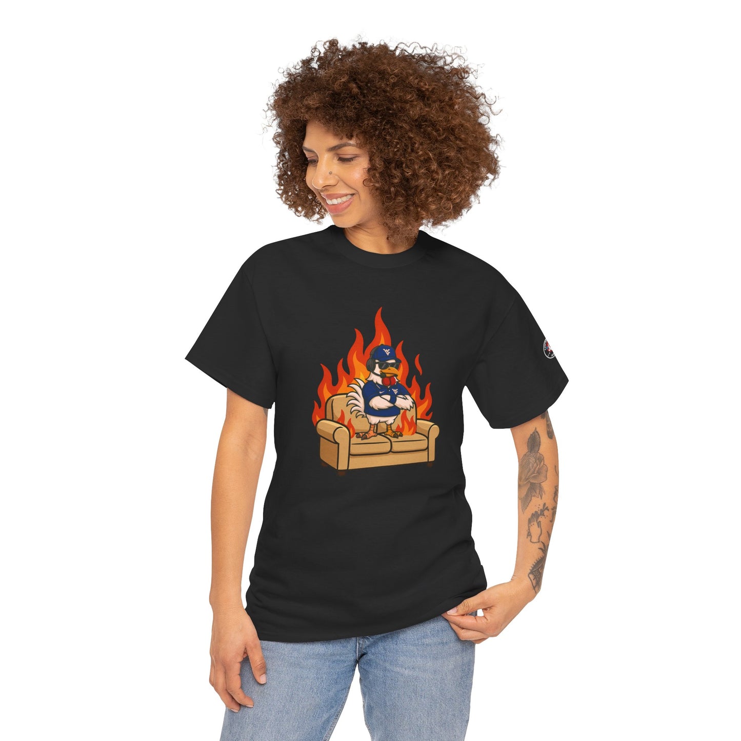 Big Rich Energy WV BURNIN' DOWN THE COUCH Graphic Tee 🔥Free Shipping🔥