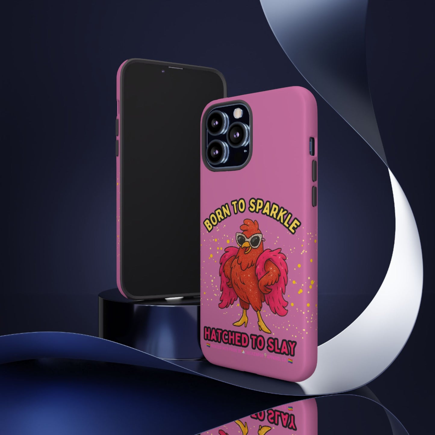 Phone Case - Born to Sparkle Hatched to Slay Logo Design