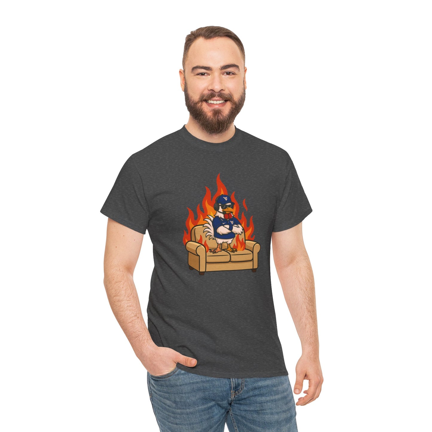 Big Rich Energy WV BURNIN' DOWN THE COUCH Graphic Tee 🔥Free Shipping🔥
