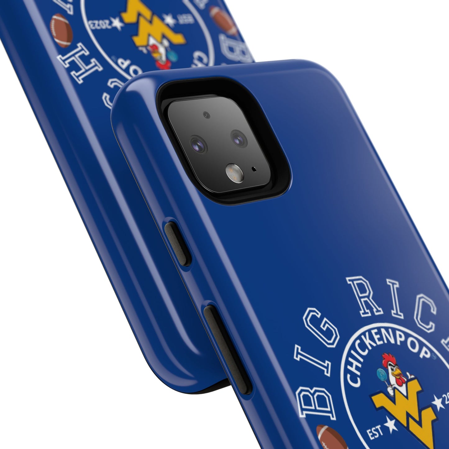 Don’t Be A Devries Funny Chicken Phone Case – Durable Dual-Layer Protection for iPhone, Samsung, Pixel – Matte or Glossy Finish Blue