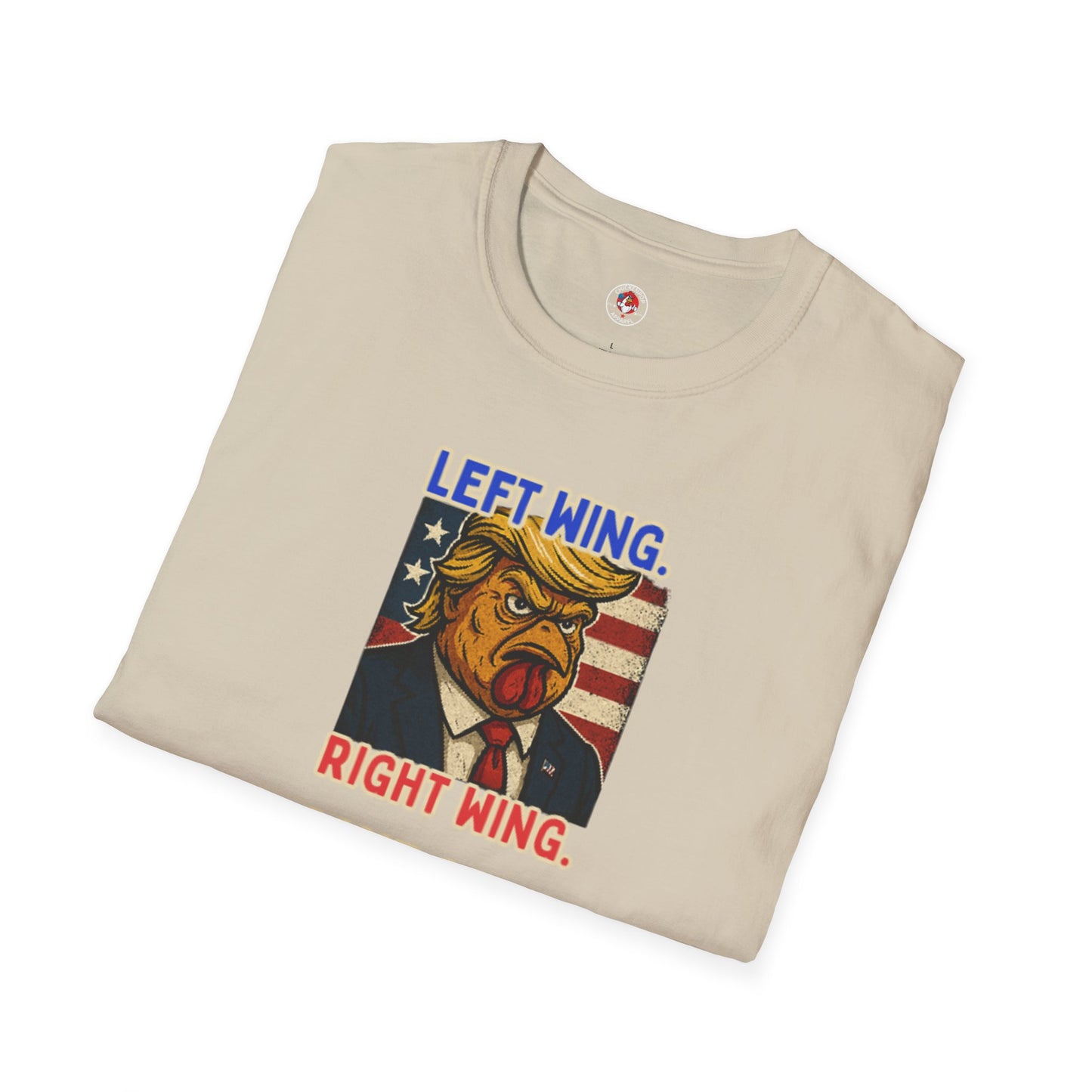 Cock-a-Doodle-Don "Left Wing. Right Wing. Same Coop." Political Satire Tee – Unisex Graphic T-Shirt