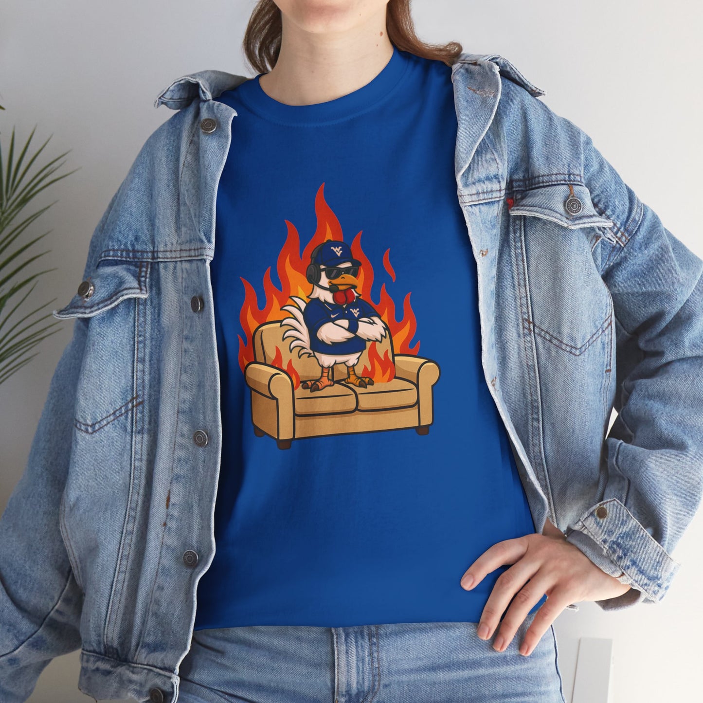 Big Rich Energy WV BURNIN' DOWN THE COUCH Graphic Tee 🔥Free Shipping🔥