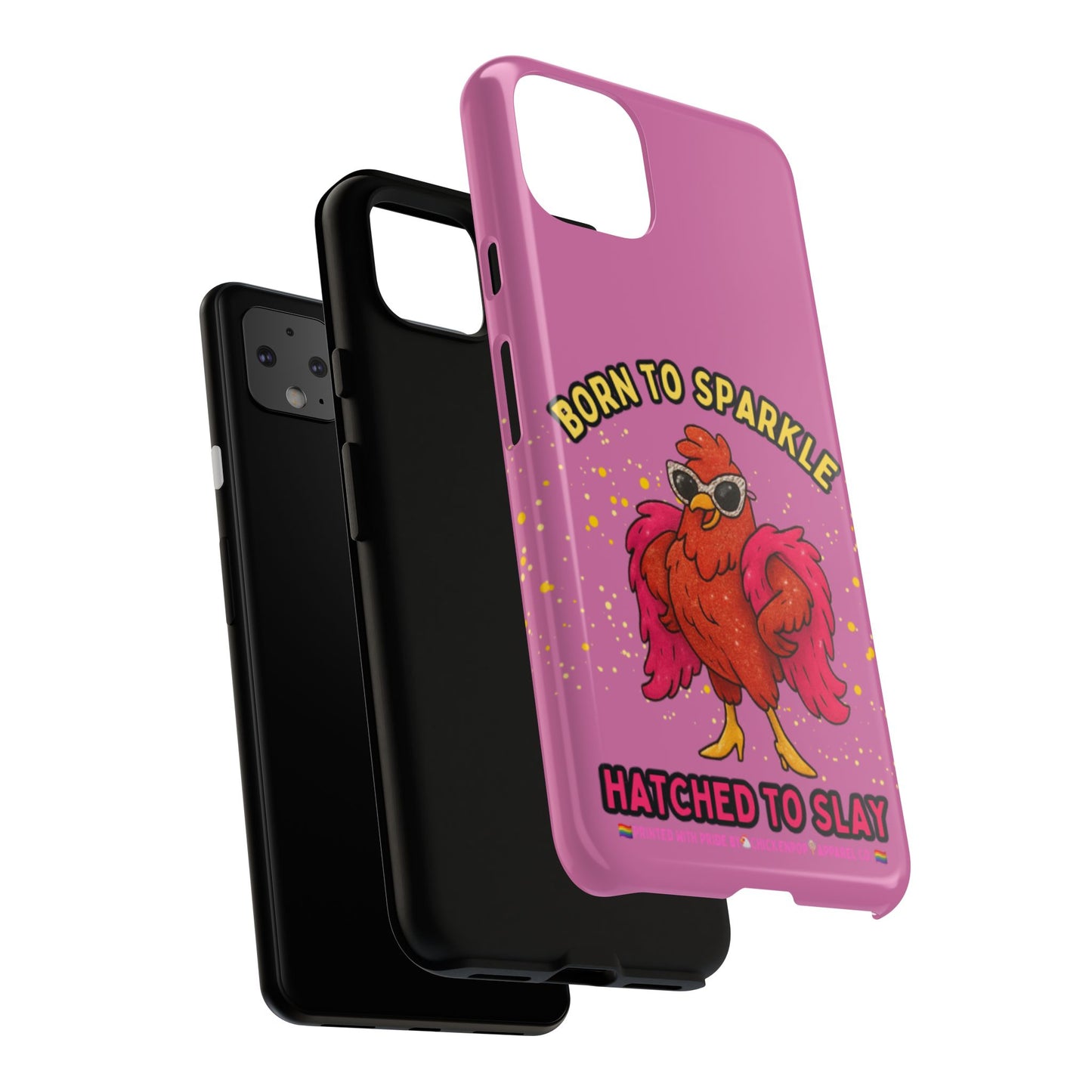 Phone Case - Born to Sparkle Hatched to Slay Logo Design