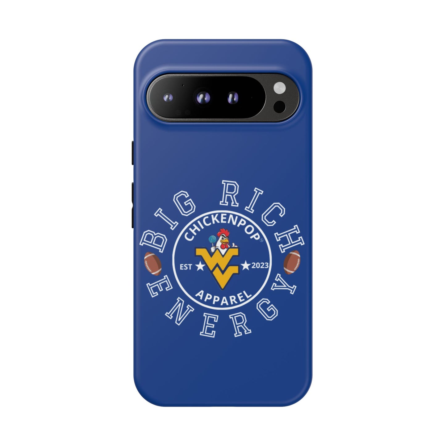 Don’t Be A Devries Funny Chicken Phone Case – Durable Dual-Layer Protection for iPhone, Samsung, Pixel – Matte or Glossy Finish Blue